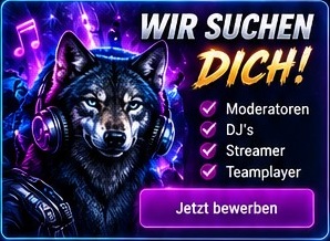 Wir suchen Moderatoren, DJs und Streamer